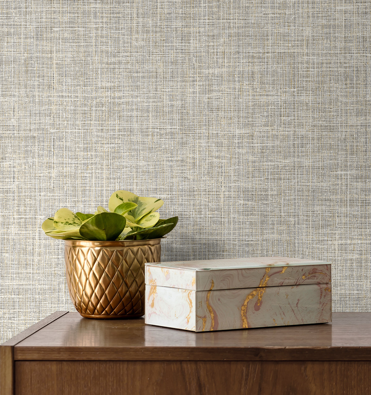 Soho Linen Lunar Wallpaper from Deco 2 by Collins & Company