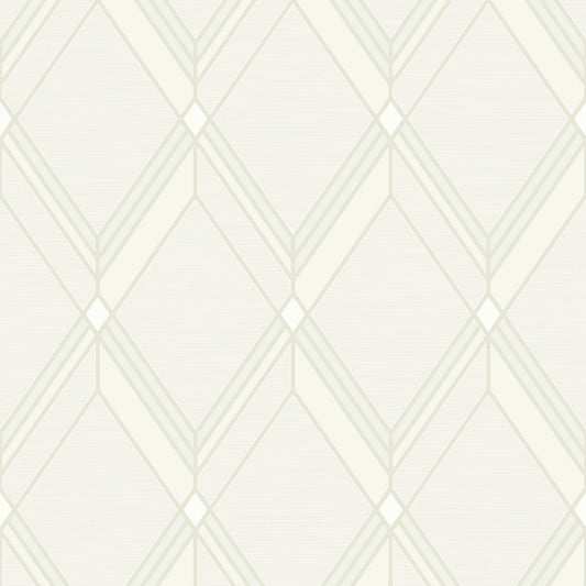 Brooklyn Diamond Metallic Pearl Wallpaper from Deco 2 by Collins & Company