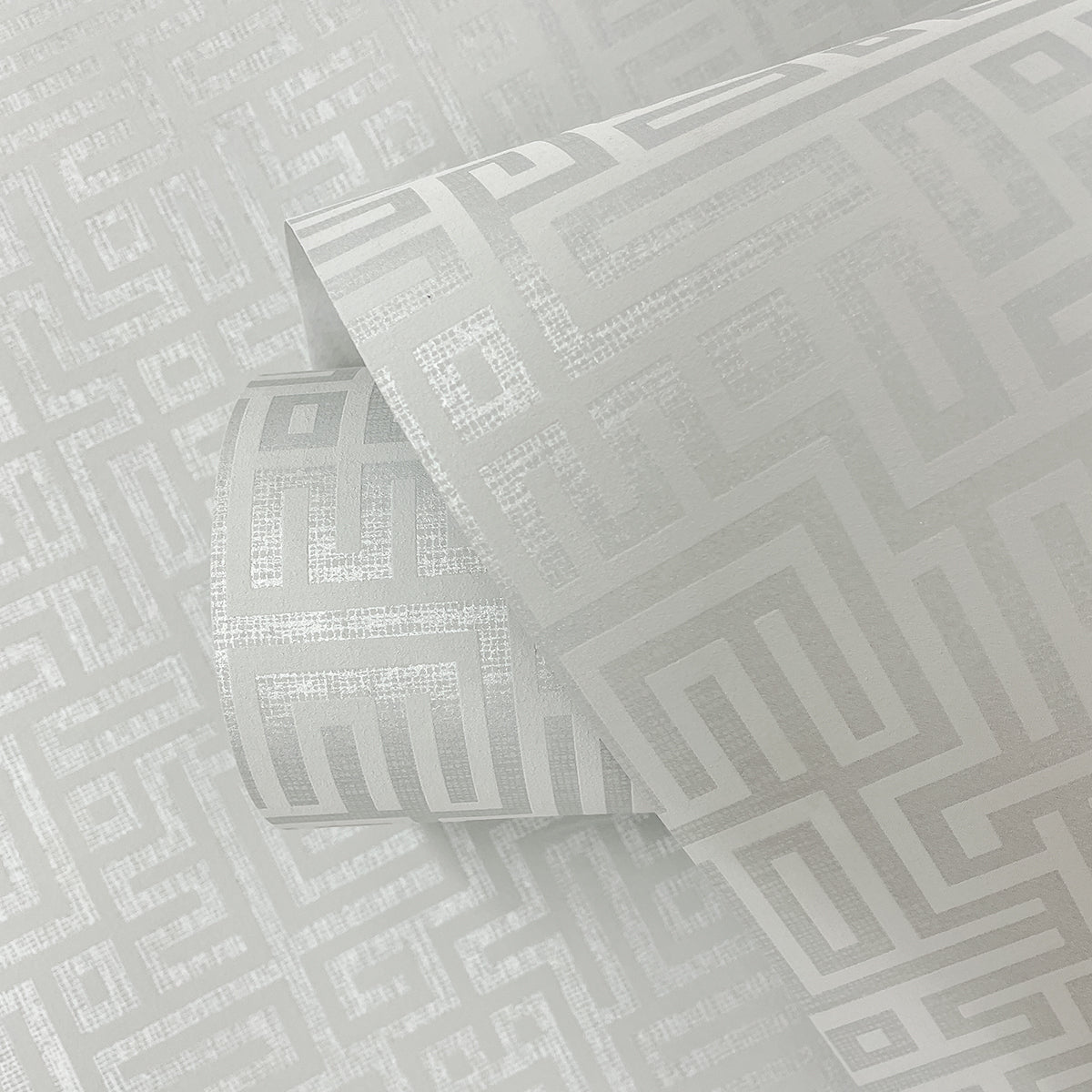 Rockefellar Maze Slate Grey Wallpaper from Deco 2 by Collins & Company