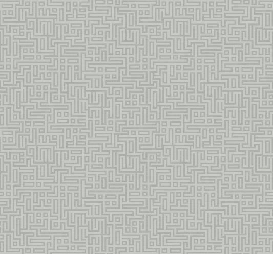 Rockefellar Maze Slate Grey Wallpaper from Deco 2 by Collins & Company