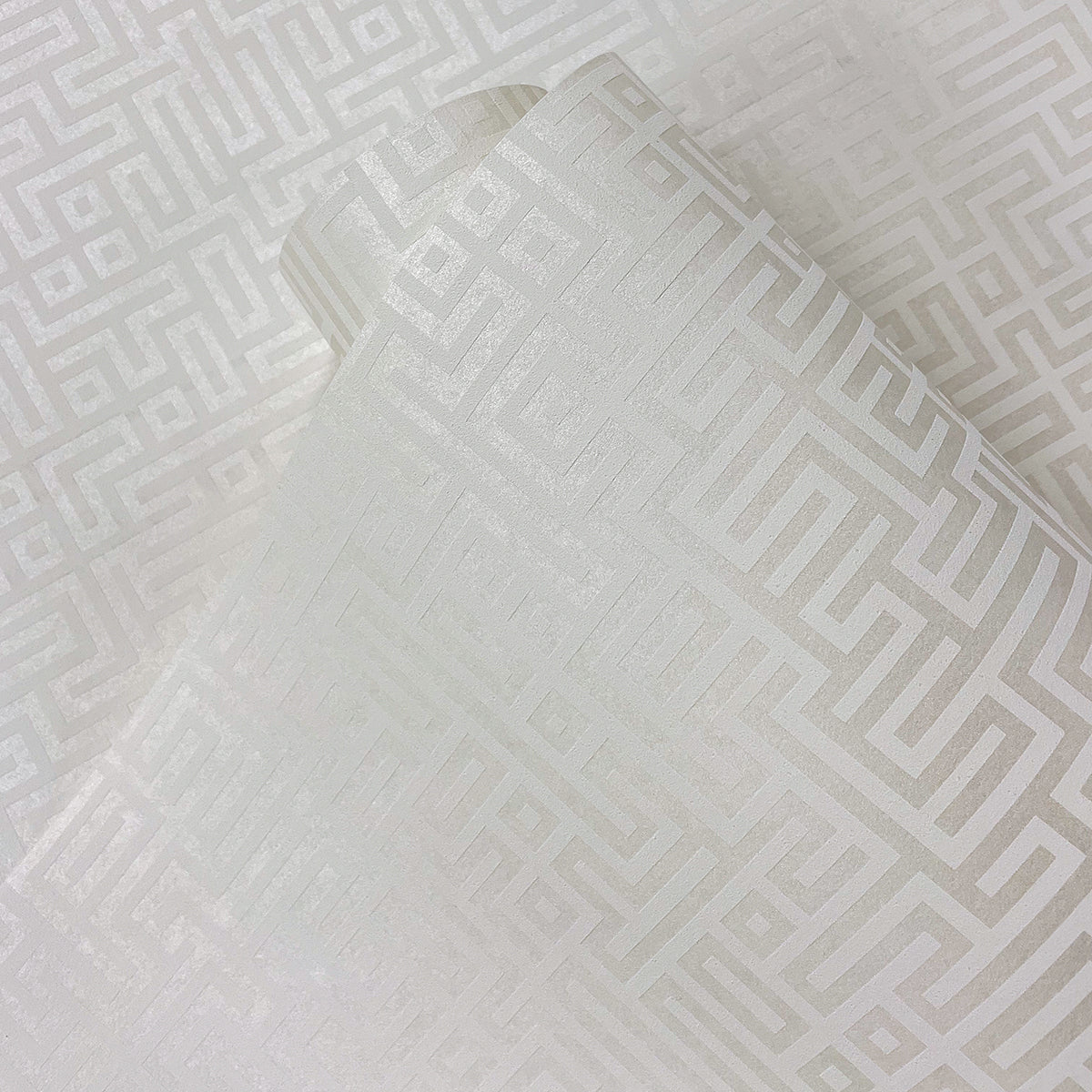 Rockefellar Maze Metallic Pearl Wallpaper from Deco 2 by Collins & Company