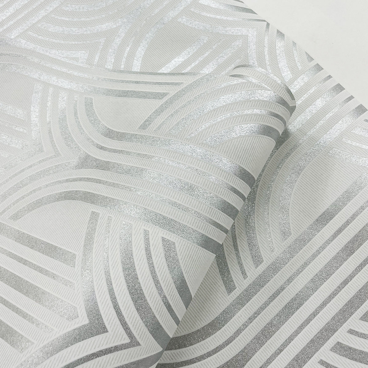 Broadway Arches Chrome Wallpaper from Deco 2 by Collins & Company