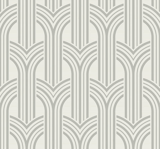 Broadway Arches Chrome Wallpaper from Deco 2 by Collins & Company