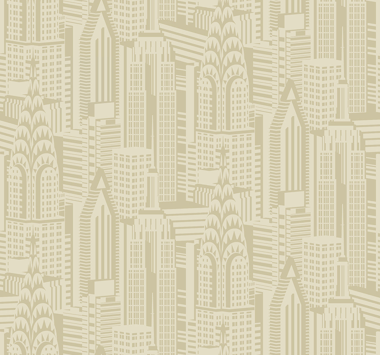 Manhattan Skyline Aurum Wallpaper from Deco 2 by Collins & Company