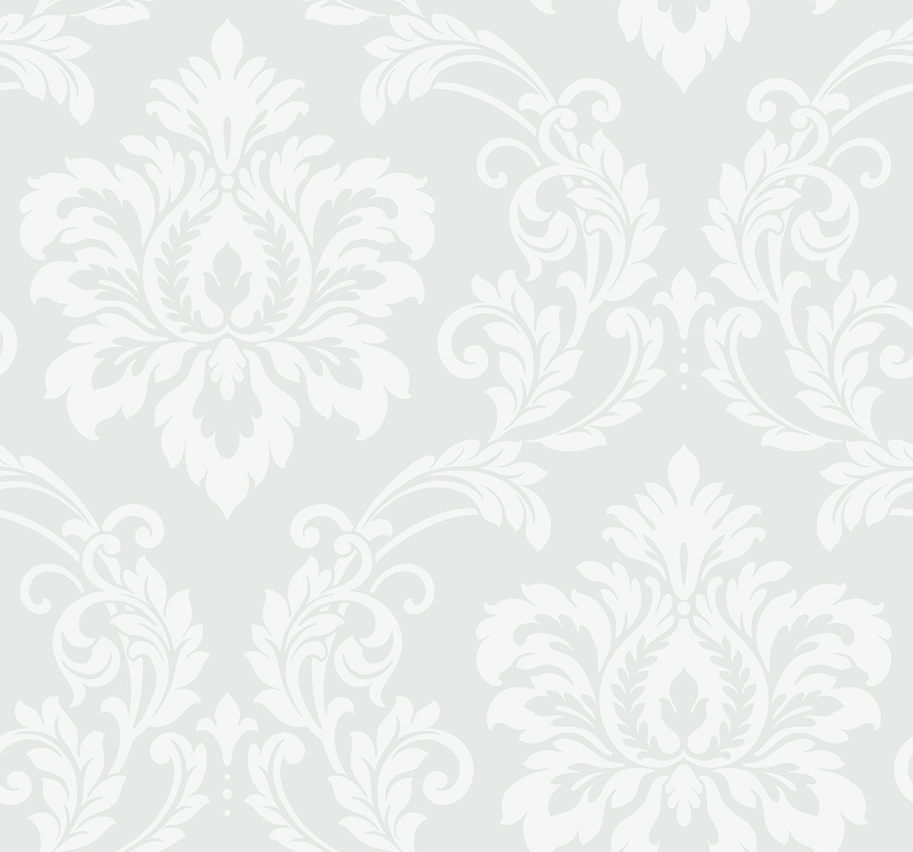 Deco Damask Frosty Wallpaper from Deco 2 by Collins & Company