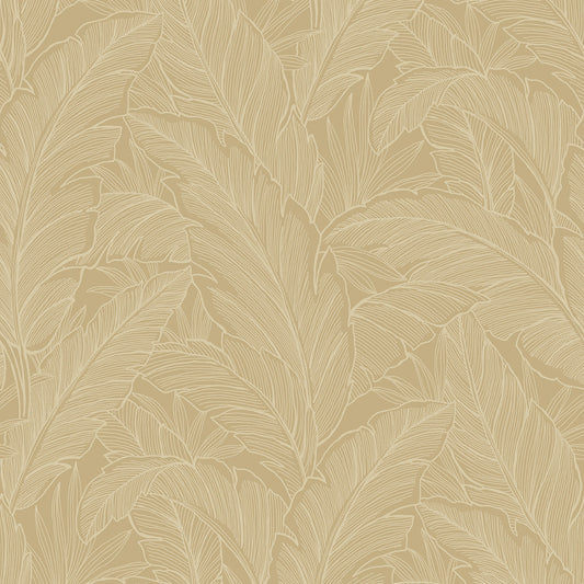 Deco Banana Leaf Old Gold Wallpaper from Deco 2 by Collins & Company