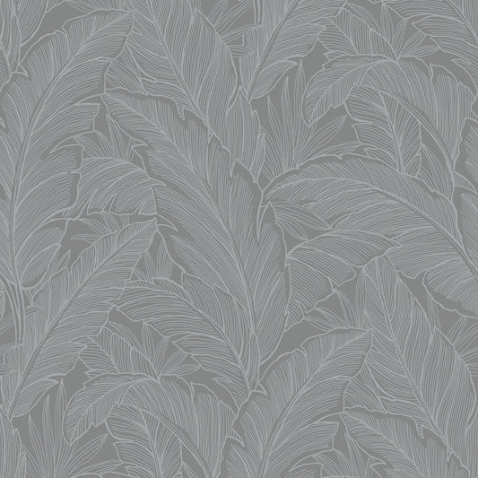 Deco Banana Leaf Slate Wallpaper from Deco 2 by Collins & Company