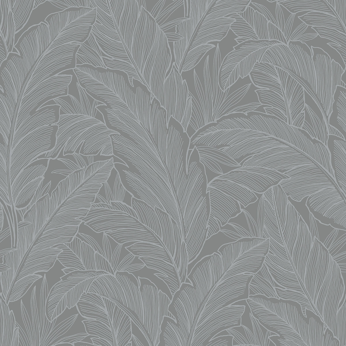 Sample Deco Banana Leaf Slate Wallpaper from Deco 2 by Collins & Company