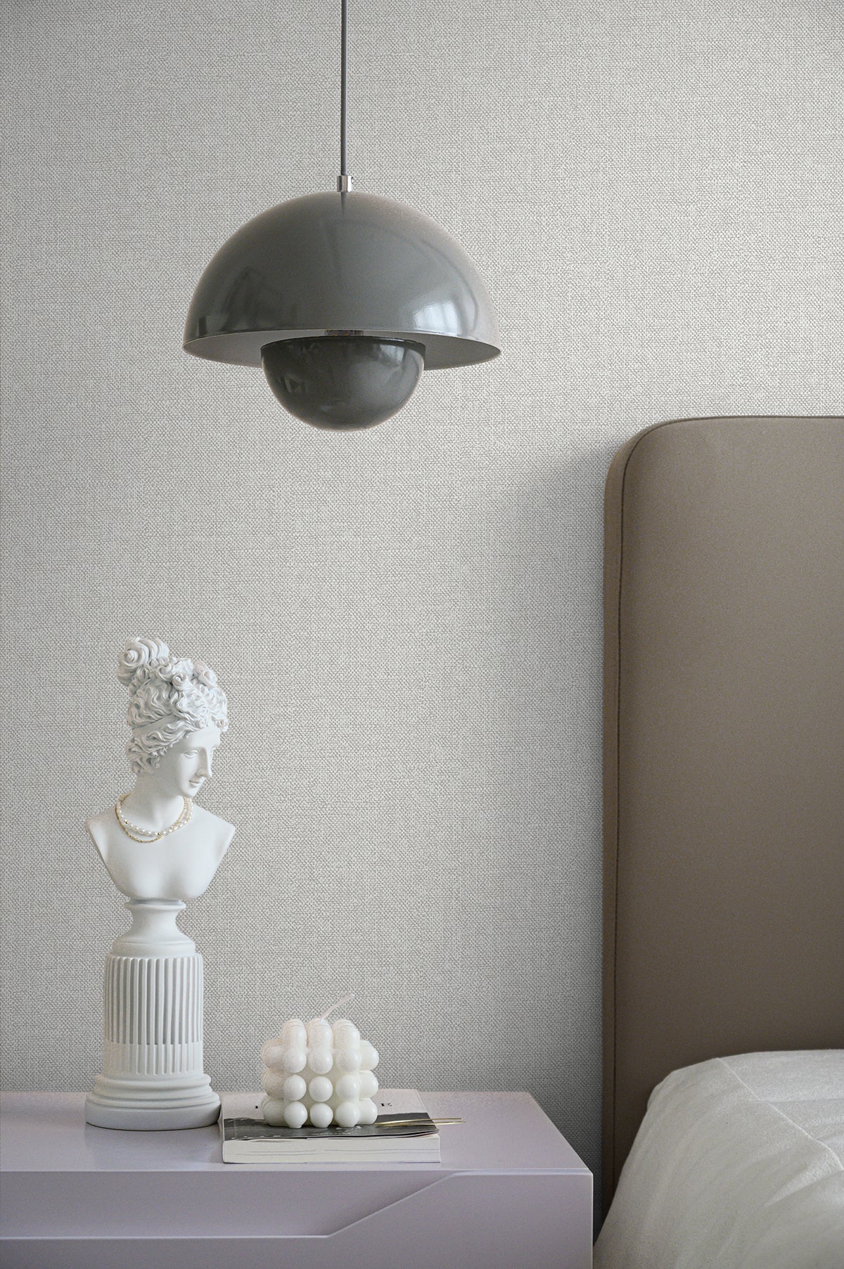 Deco Linen Harbor Grey Wallpaper from Deco 2 by Collins & Company