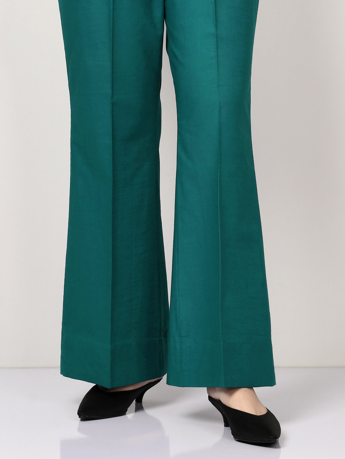 Unstitched Cambric Trouser - Pearl Green