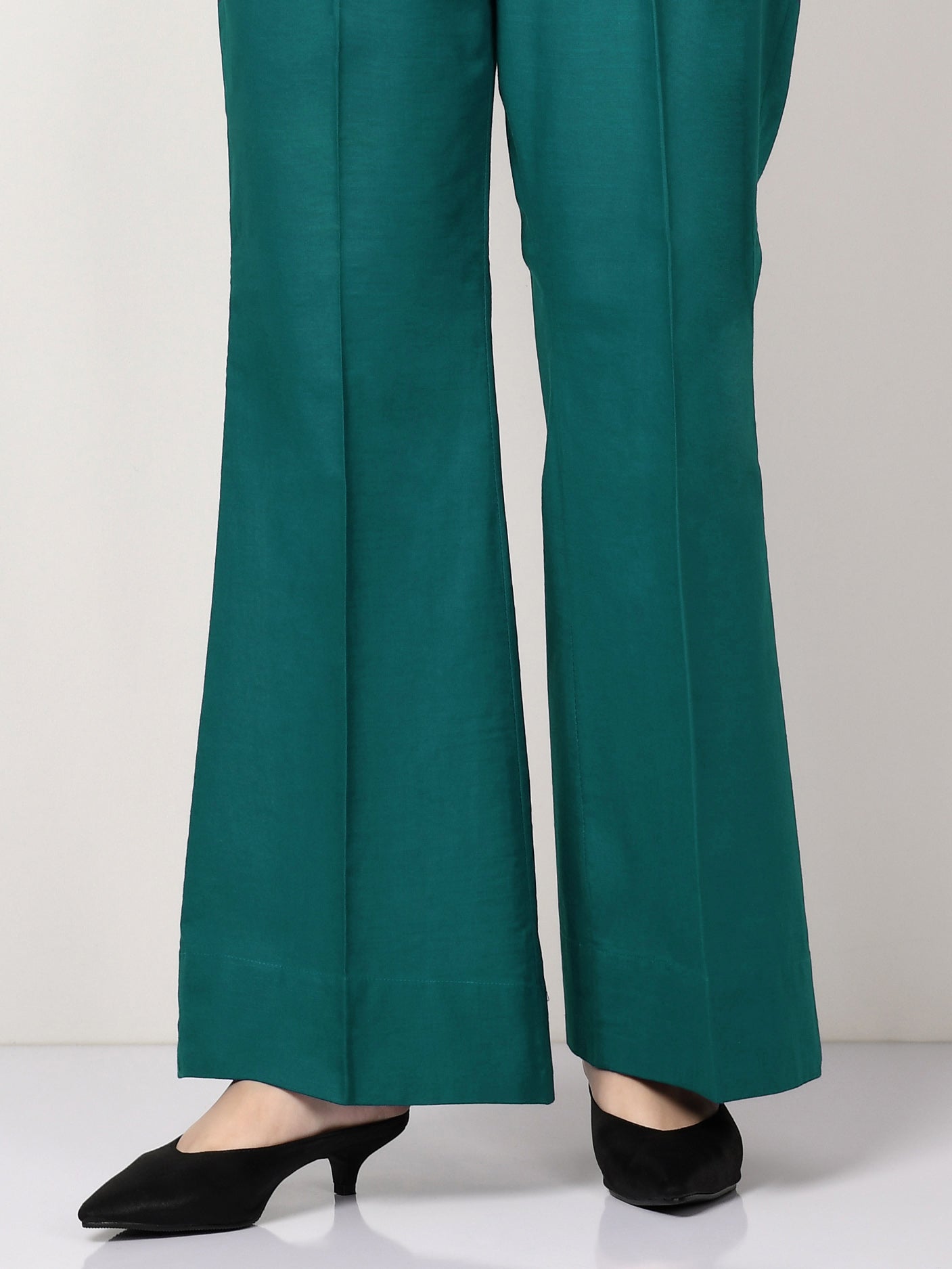 Unstitched Cambric Trouser - Pearl Green