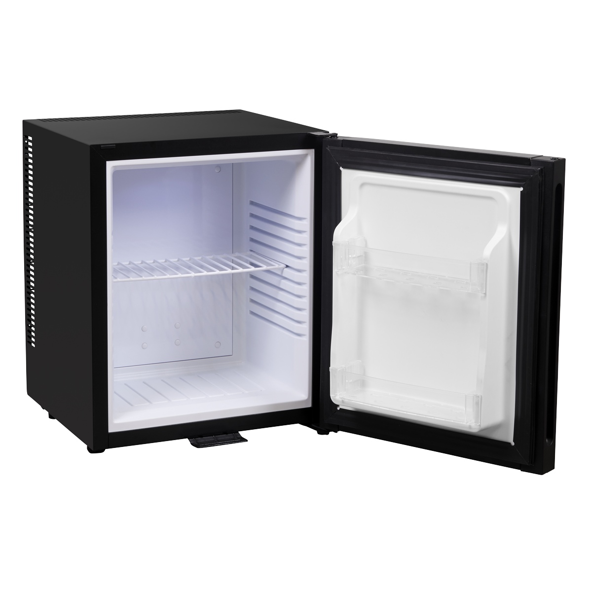 Baridi 25L Ultra Quiet Drinks & Wine Mini Cooler Fridge with LED Light, Black - DH57