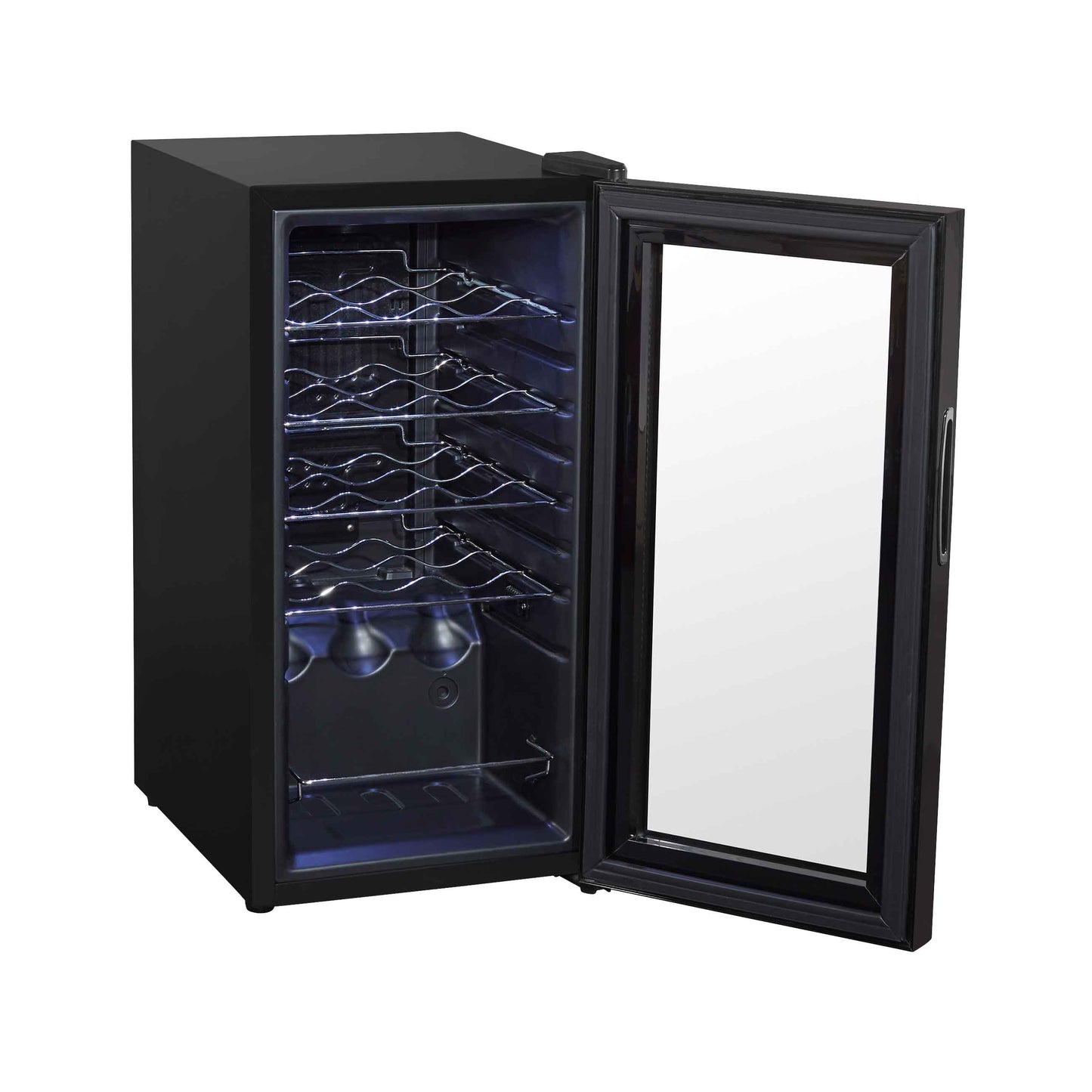 Baridi 15 Bottle Wine Cooler Fridge with Digital Touch Screen Controls & LED Light, Black - DH5