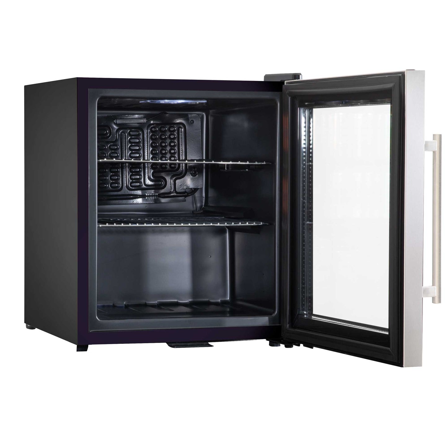 Baridi 50L Drinks & Wine Mini Cooler Fridge with LED Light, Stainless Steel - DH75