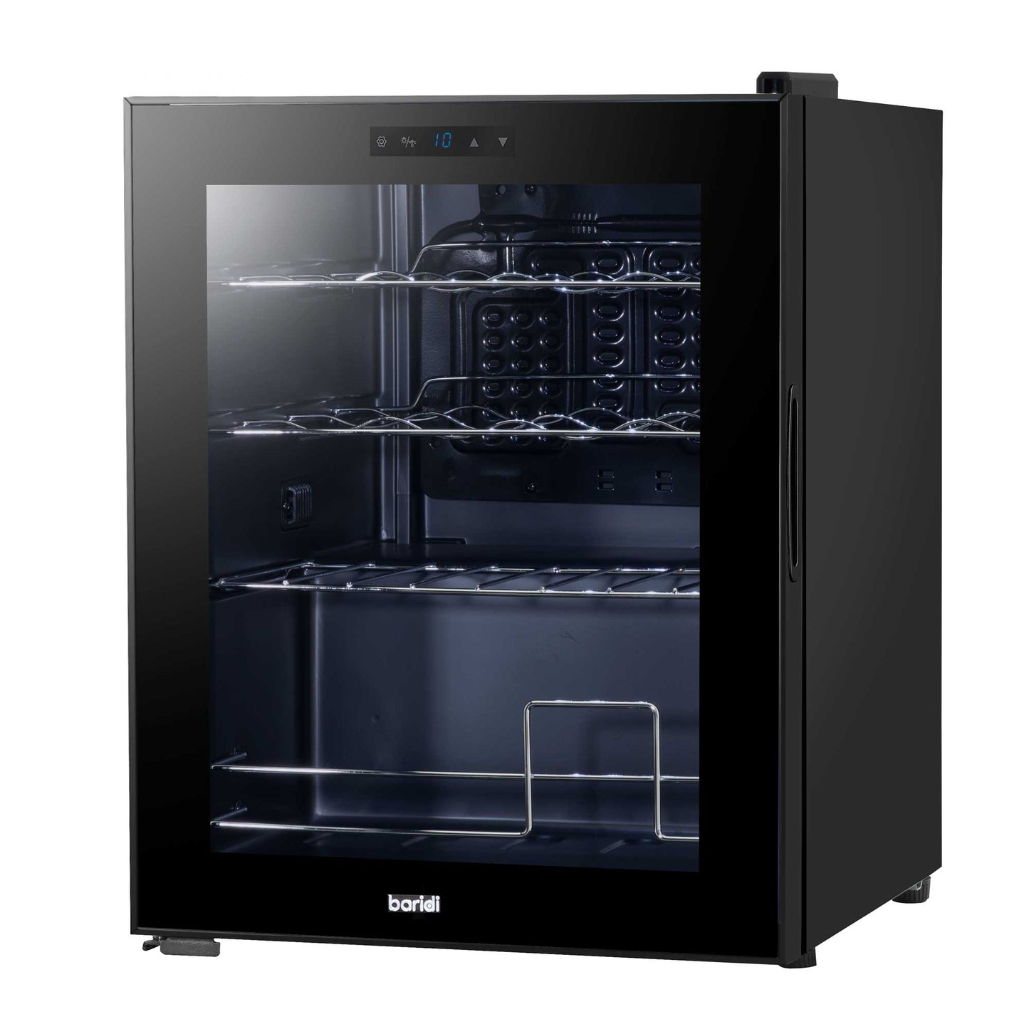Baridi 16 Bottle Wine Cooler Fridge with Digital Touch Screen Controls & LED Light, Black - DH7
