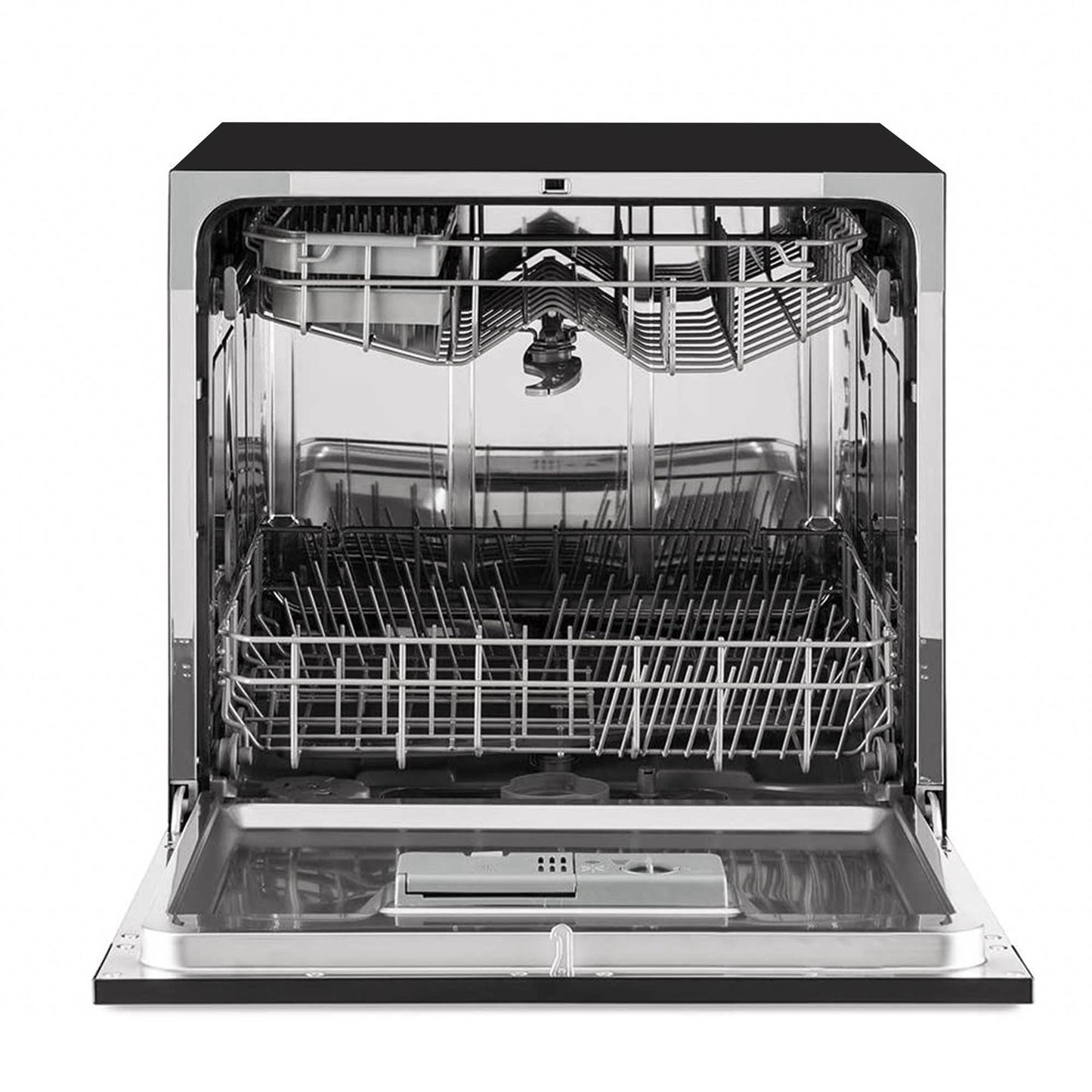 Compact Tabletop Dishwasher 8 Place Settings, 6 Programmes, Low Noise, 8L Cycle - Black - DH88