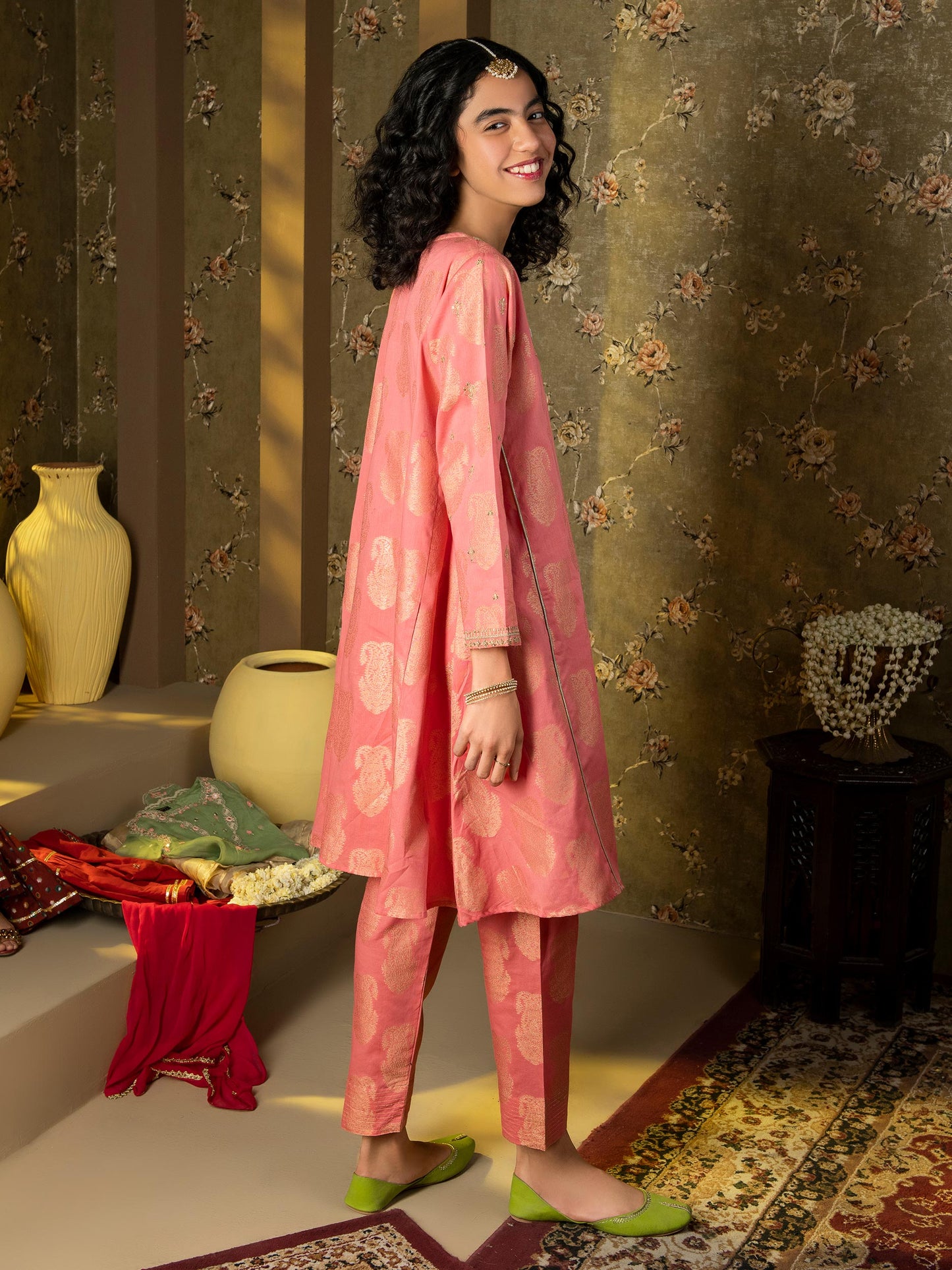 Embroidered Jacquard Suit
