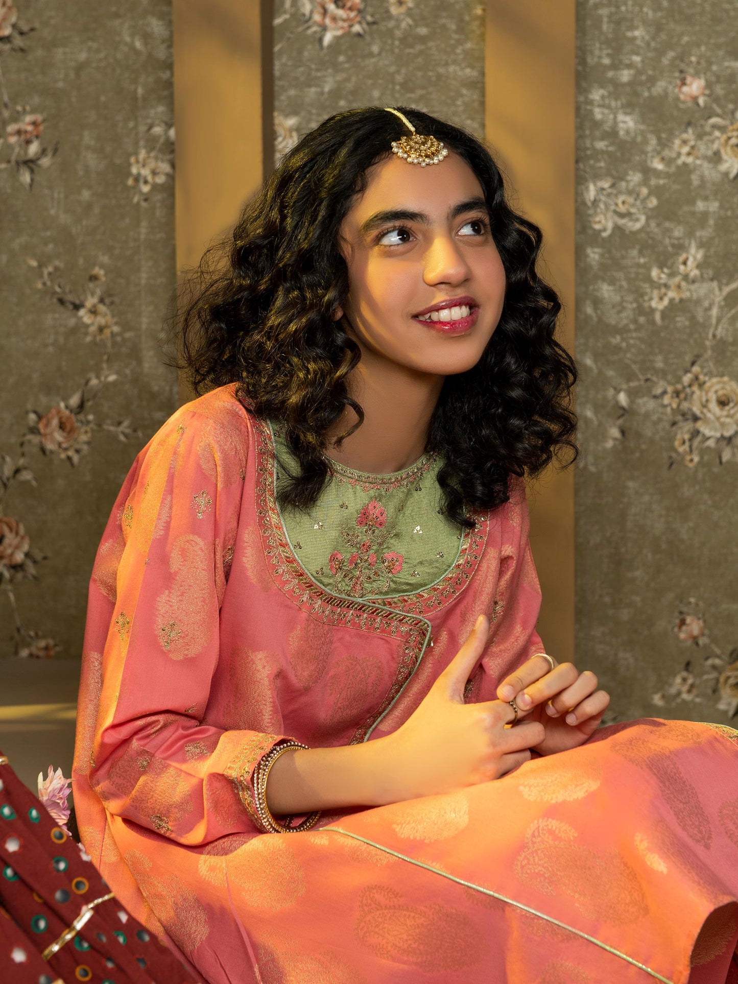 Embroidered Jacquard Suit