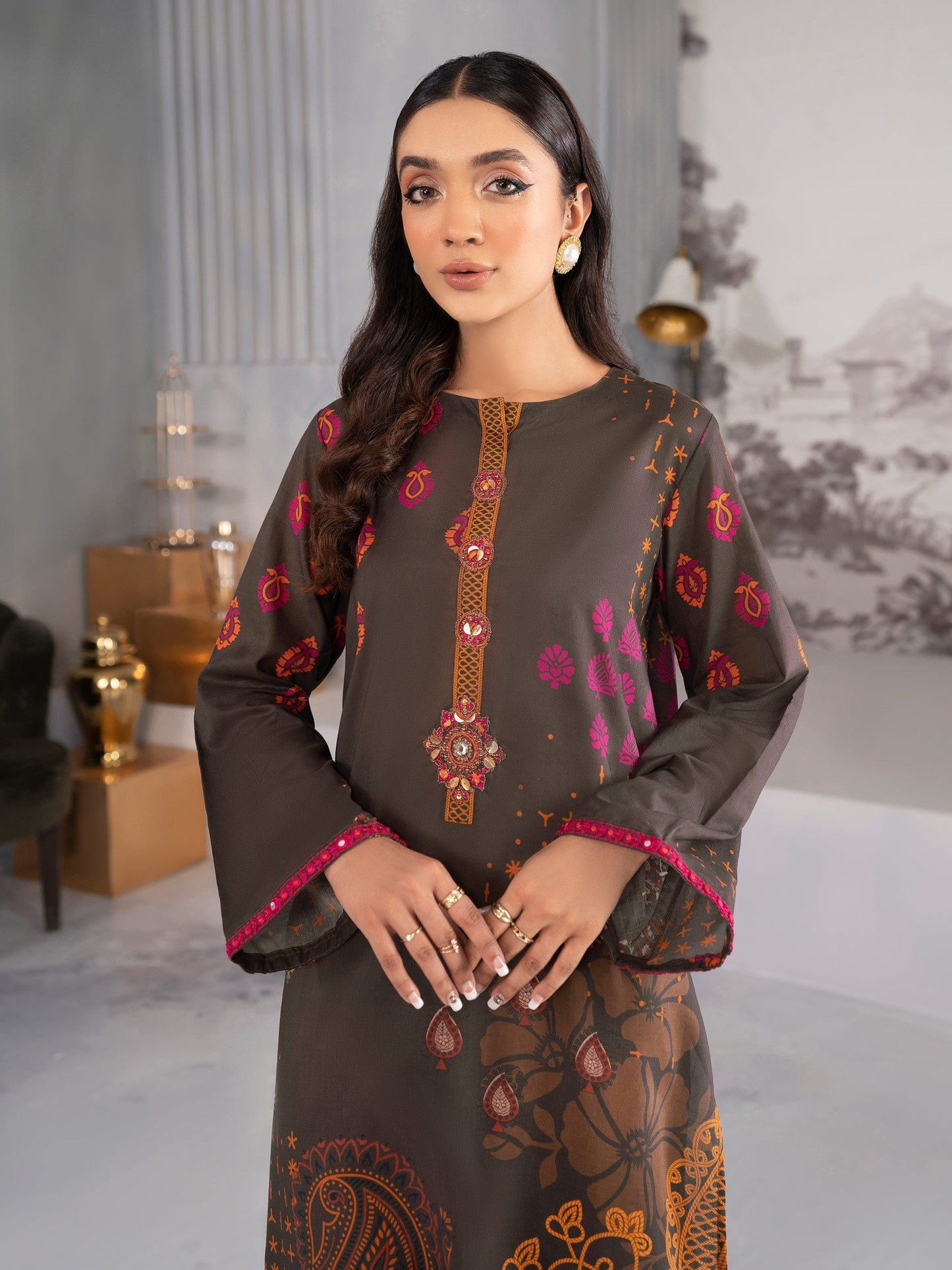 2 Piece Embroidered Lawn Suit