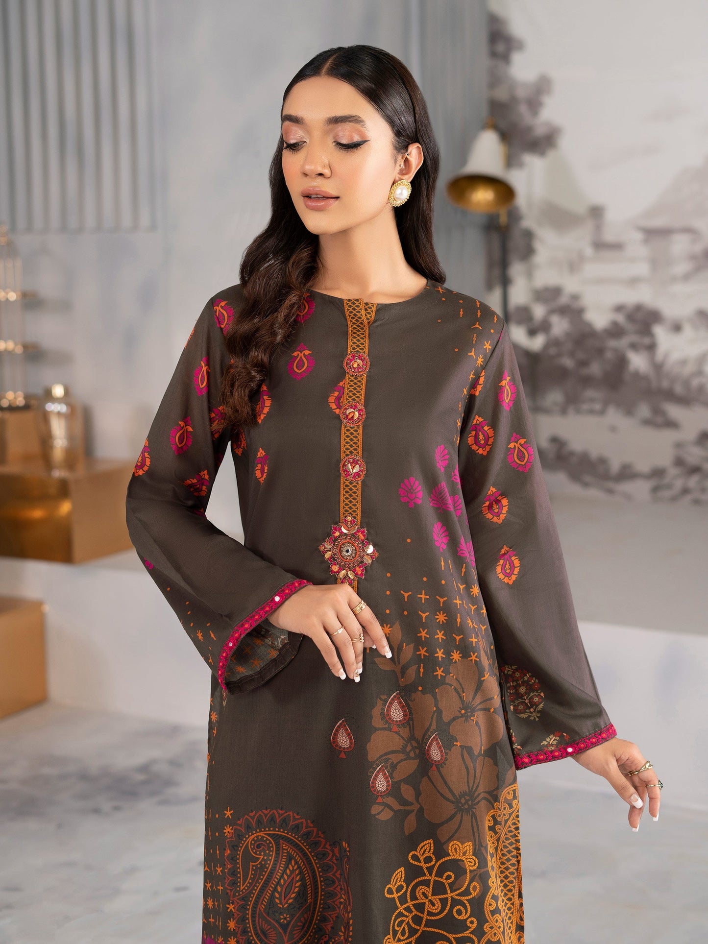 2 Piece Embroidered Lawn Suit