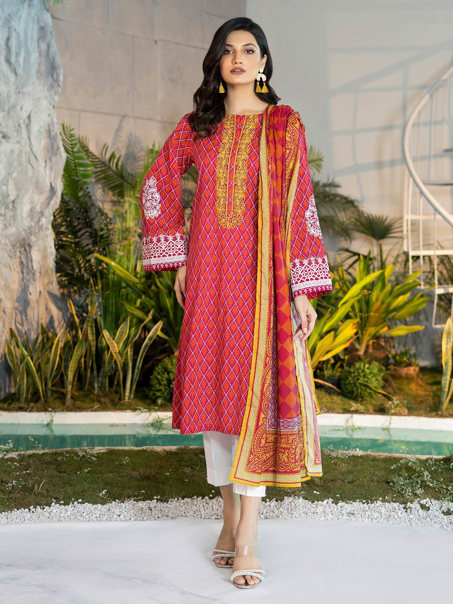 2 Piece Embroidered Lawn Suit