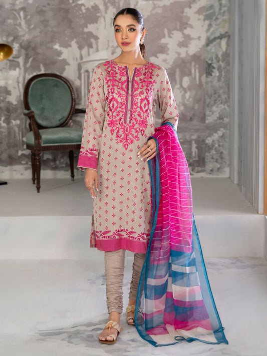 3 Piece Embroidered Jacquard Suit