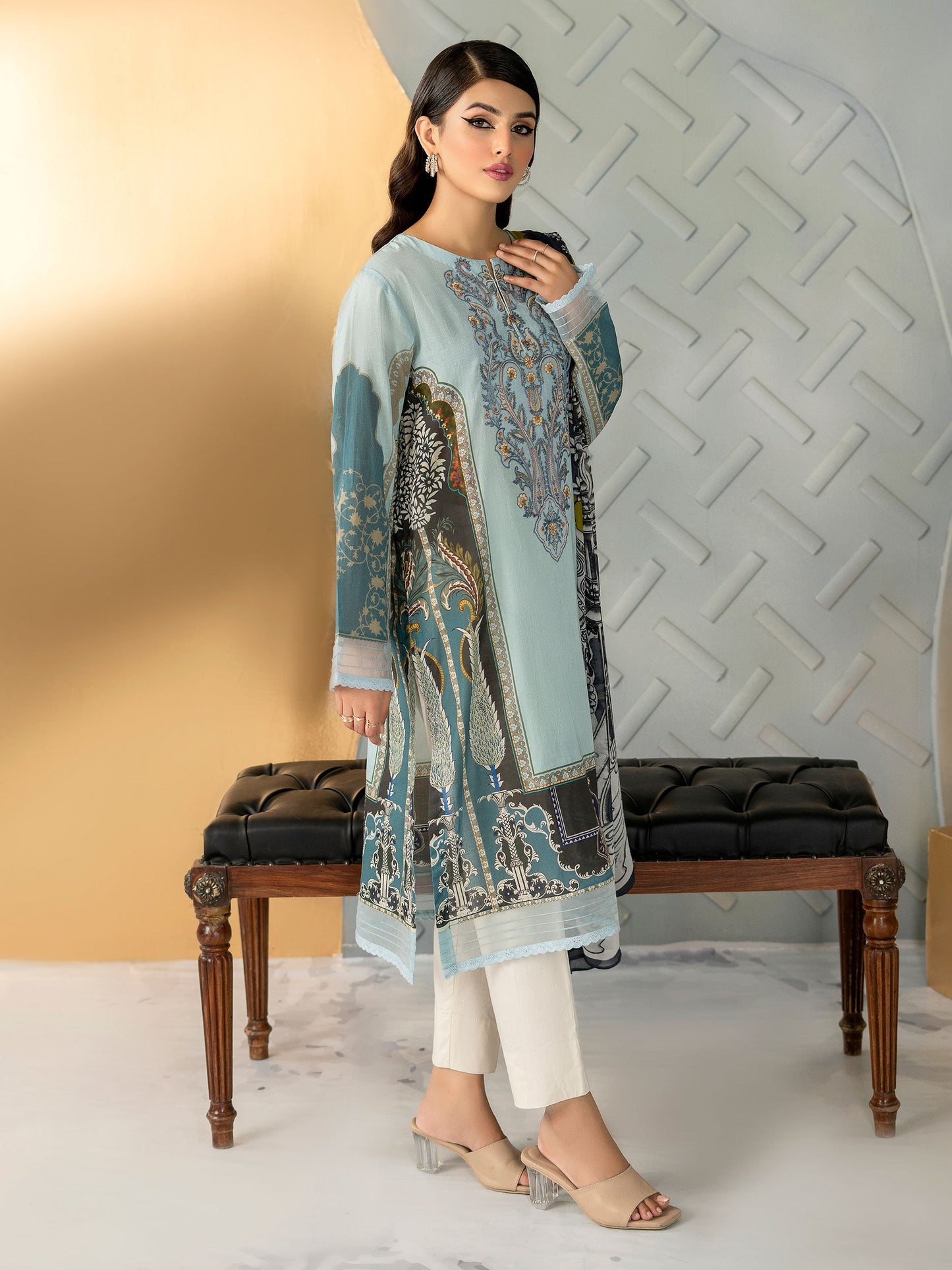 2 Piece Embroidered Lawn Suit