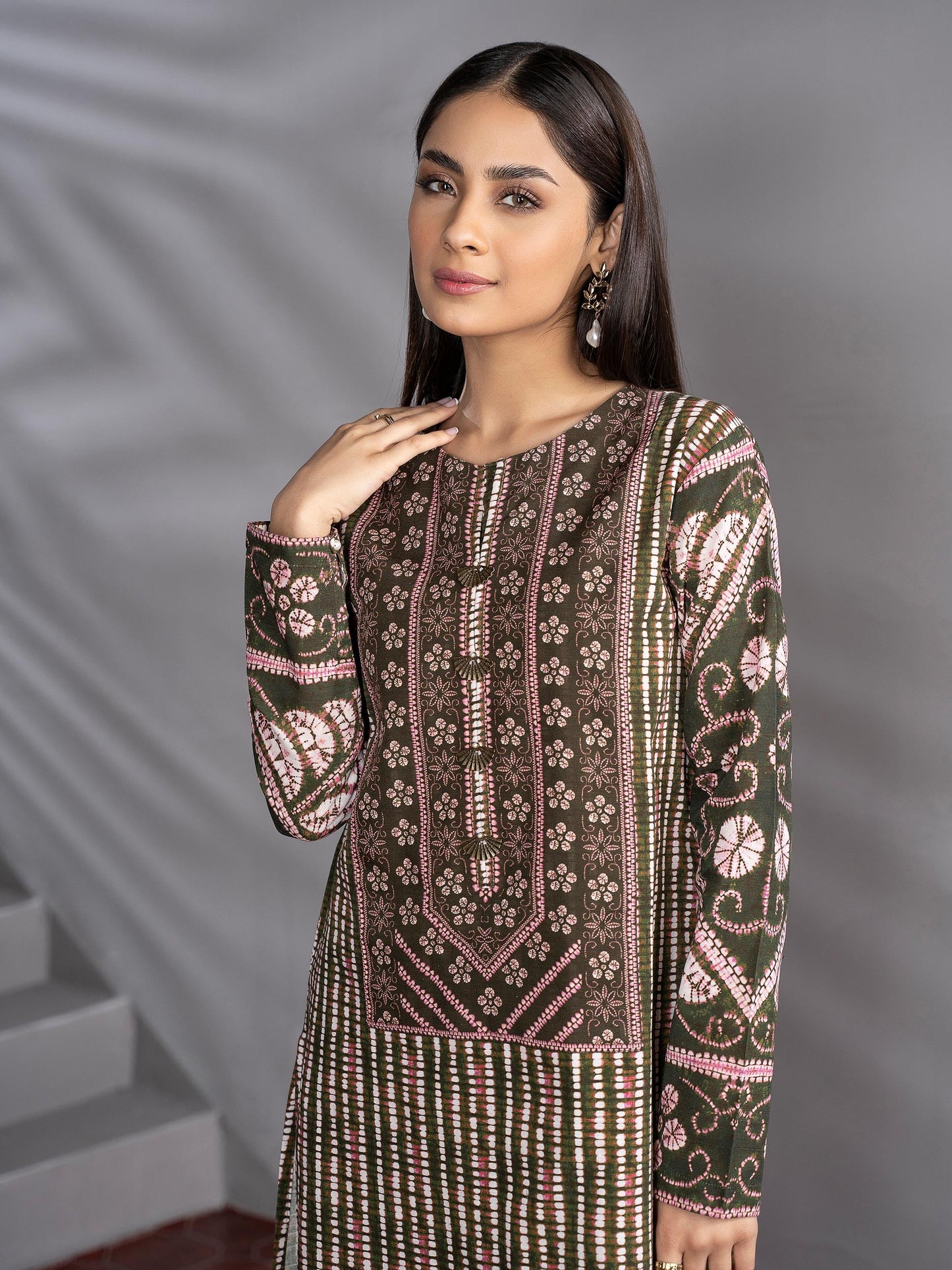 1 Piece Printed Khaddar Shirt