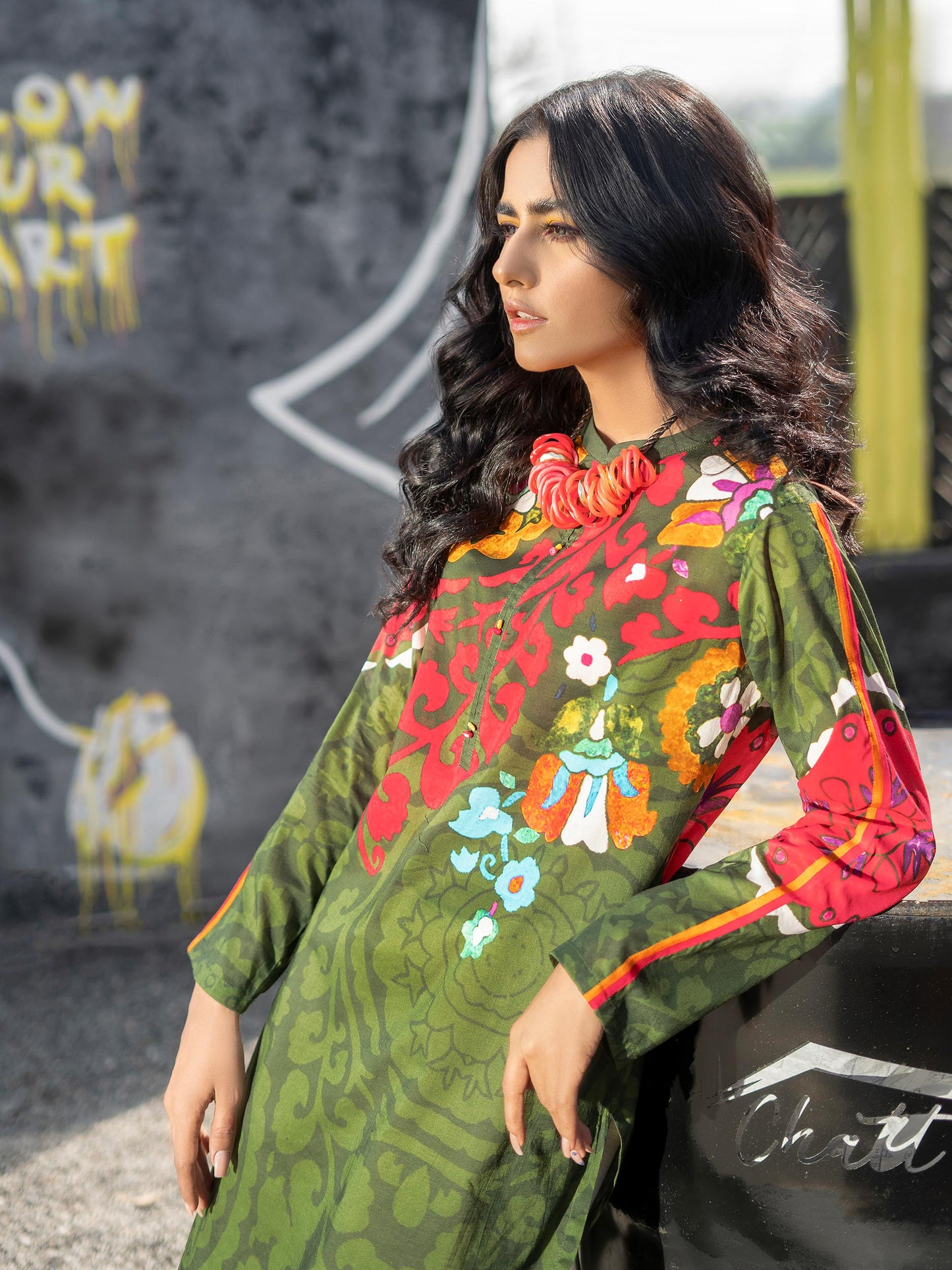 1 Piece Printed Lawn Shirt