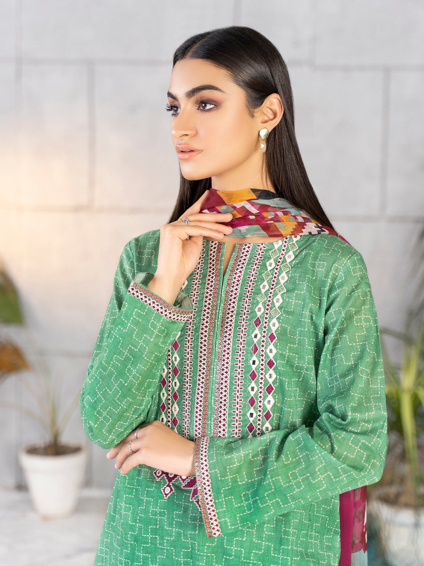 3 Piece Embroidered Lawn Suit