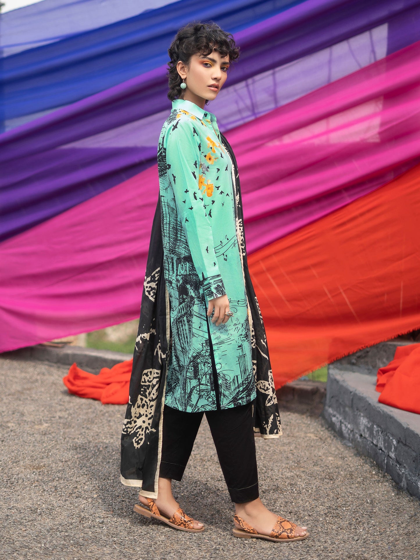 2 Piece Printed Lawn Suit