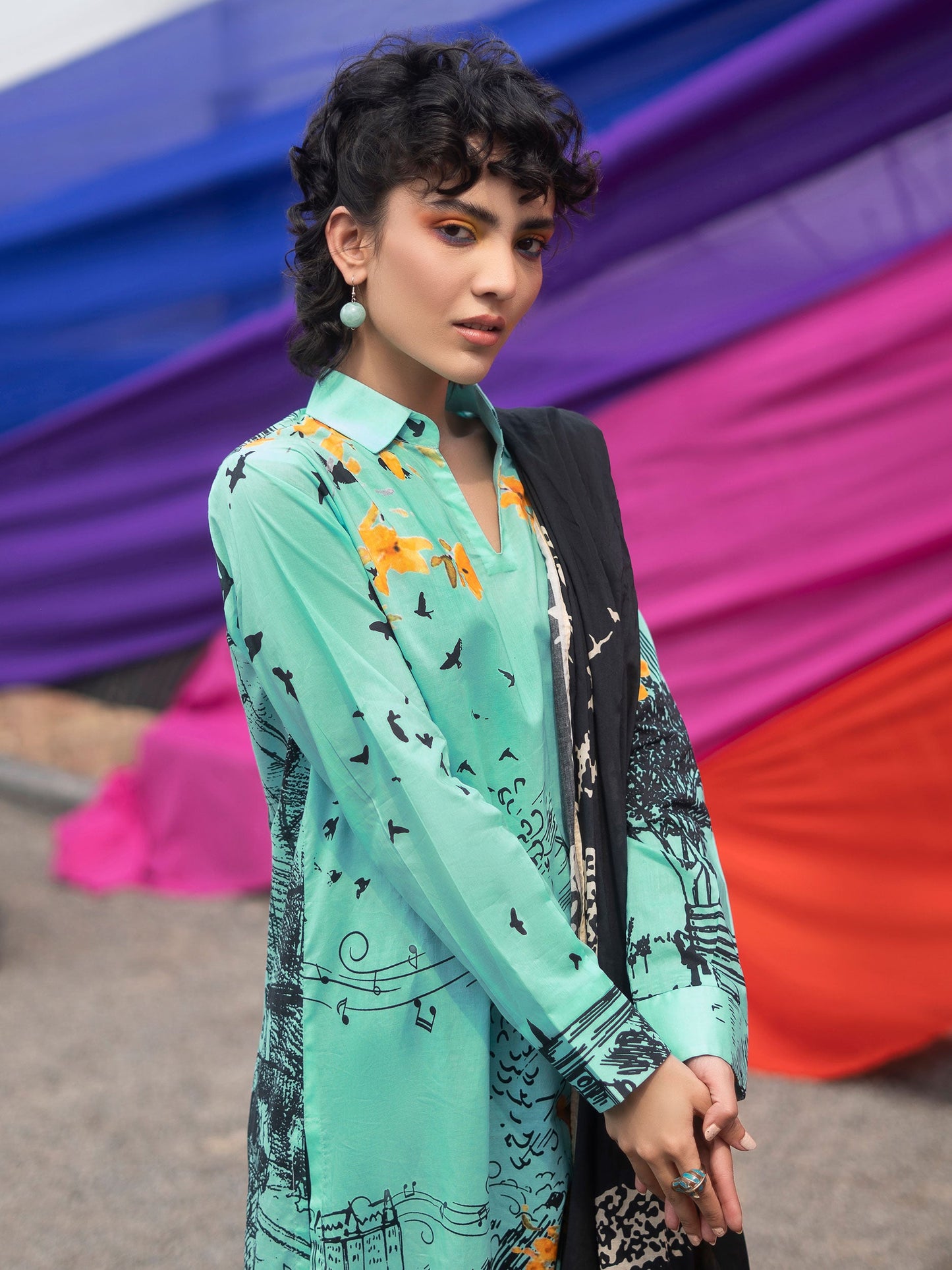 2 Piece Printed Lawn Suit