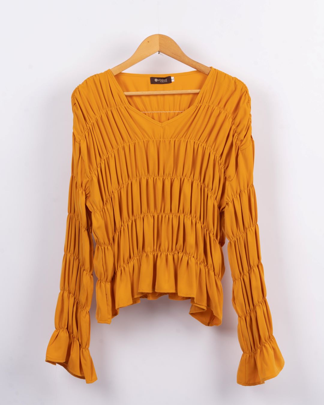 Ruffle Madness Top - Yellow Bright