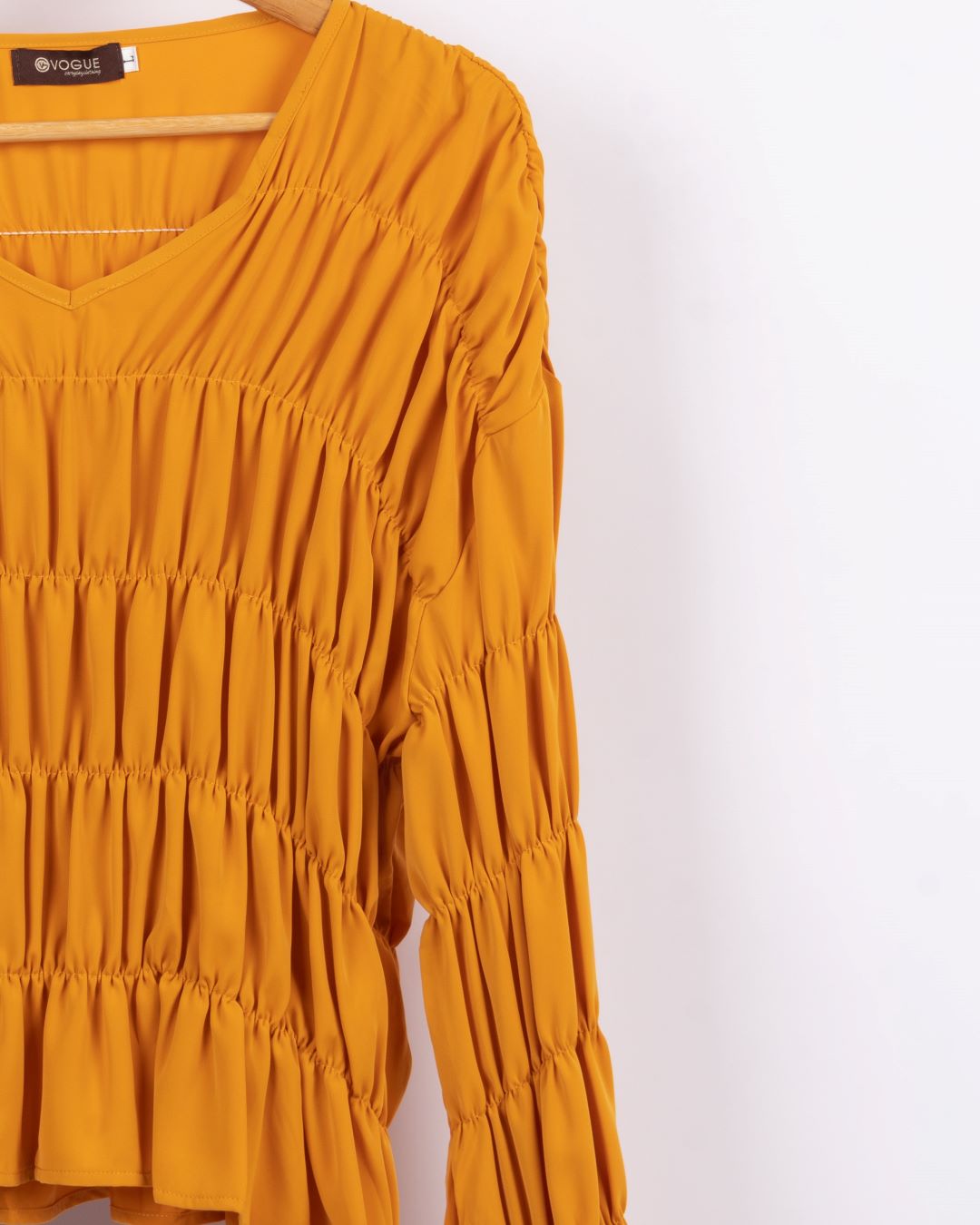 Ruffle Madness Top - Yellow Bright