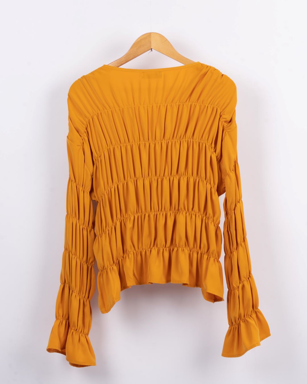 Ruffle Madness Top - Yellow Bright