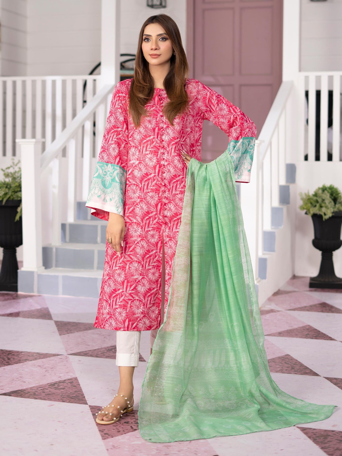 2 Piece Printed Lawn Suit