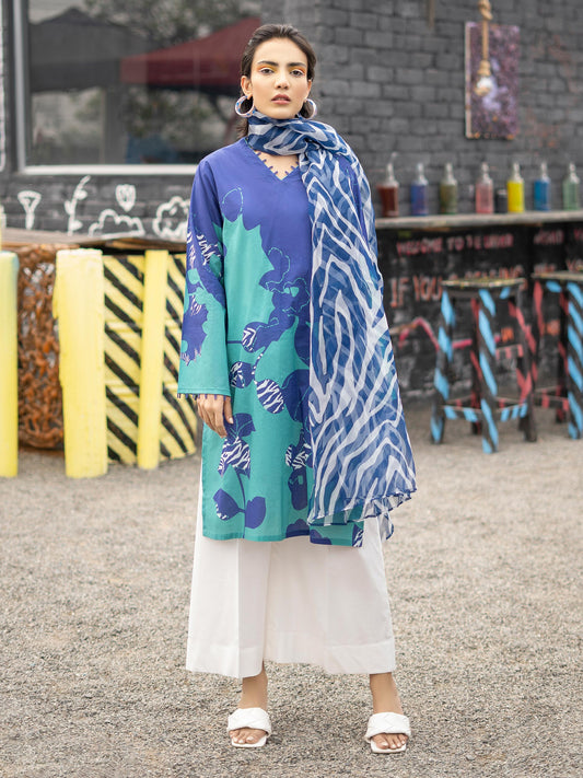 2 Piece Printed Lawn Suit