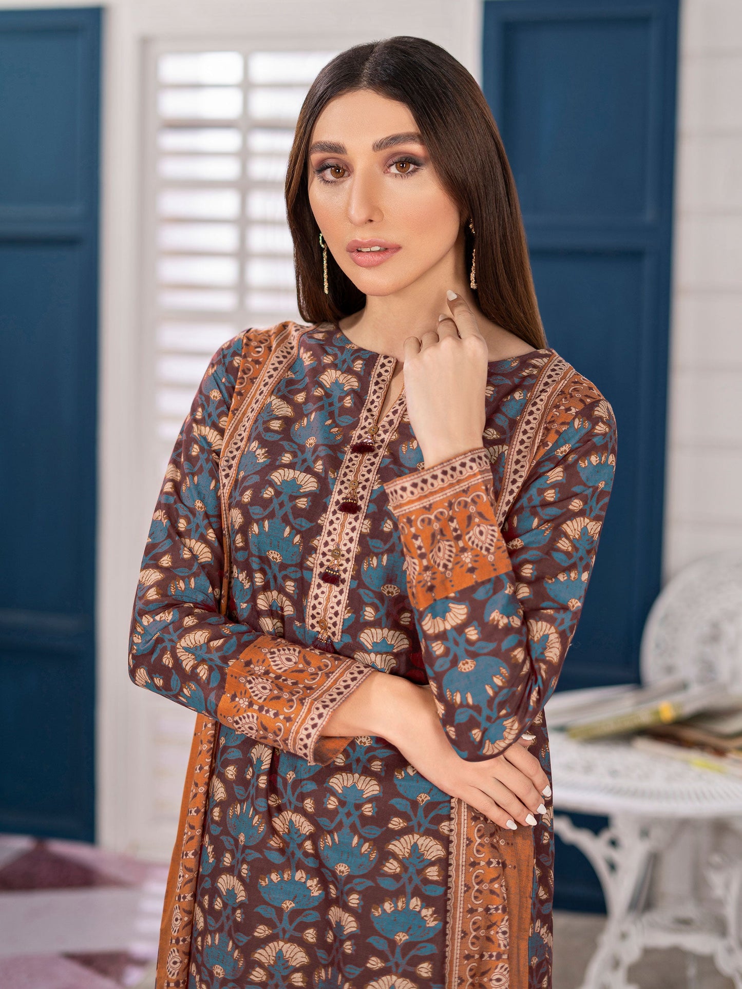 1 Piece Printed Lawn Shirt