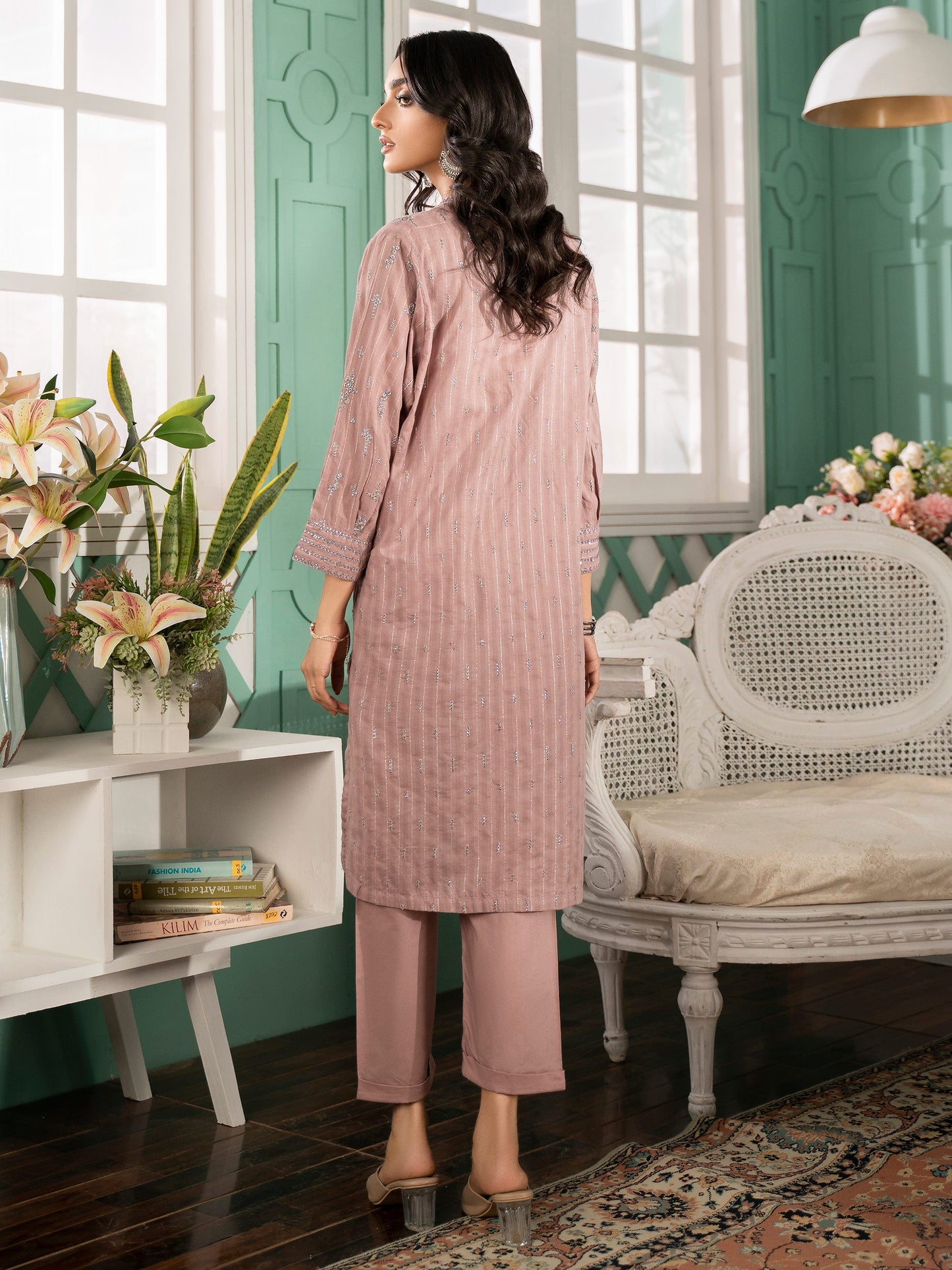 Embroidered Yarn Dyed Suit