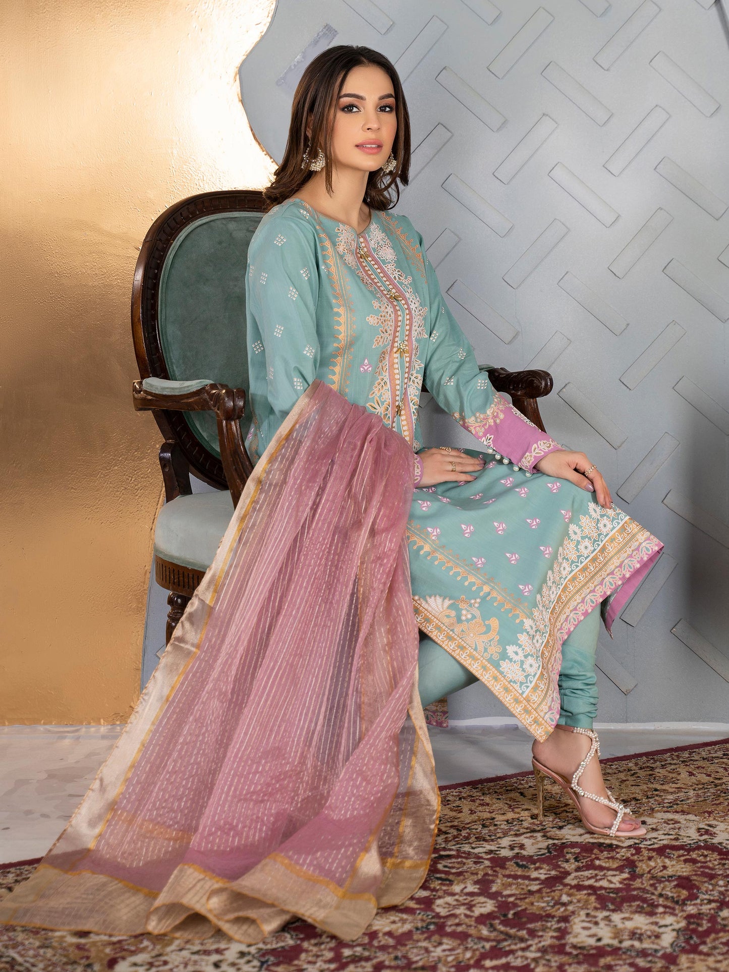 3 Piece Printed Lawn Suit