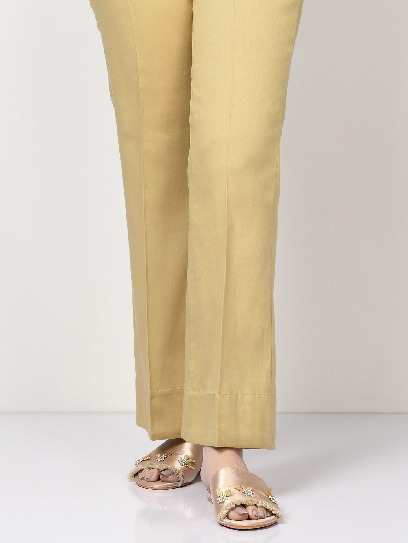 Dyed Satin Trousers