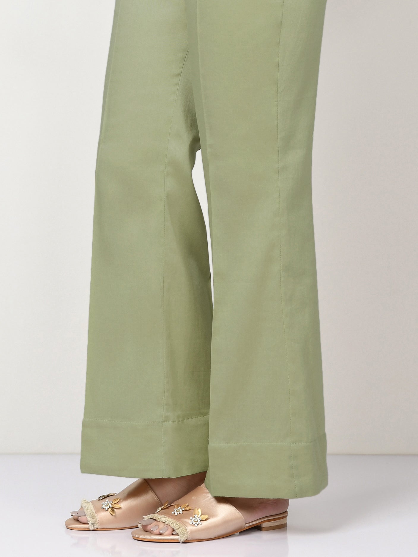 Unstitched Cambric Trousers