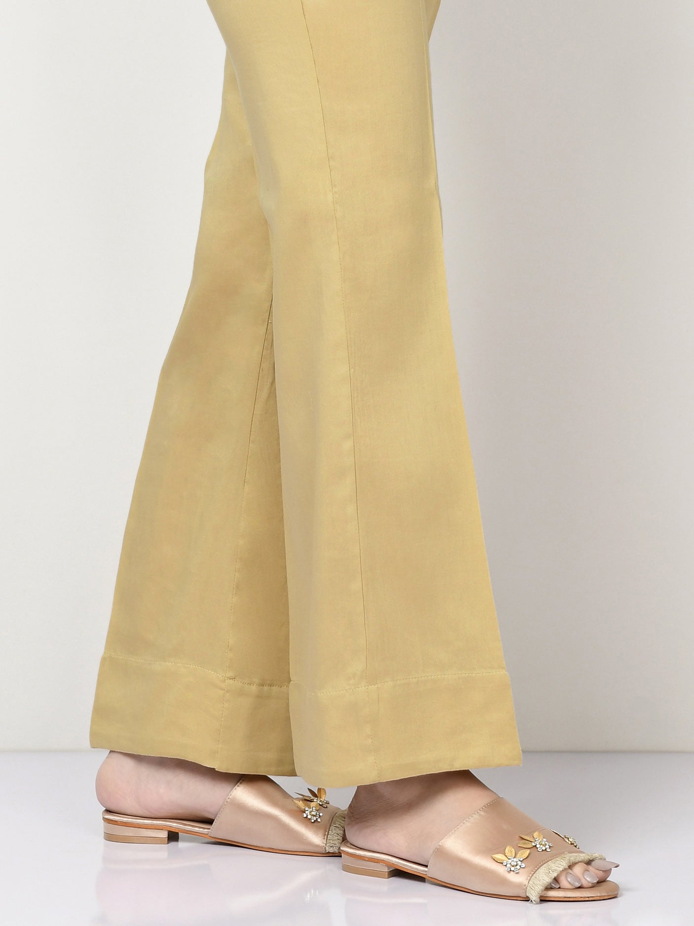 Dyed Satin Trousers