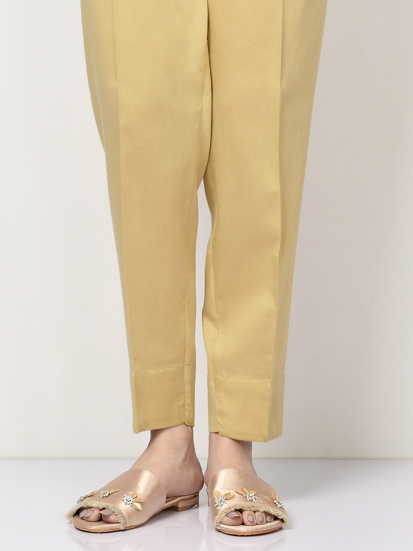 Dyed Satin Trousers