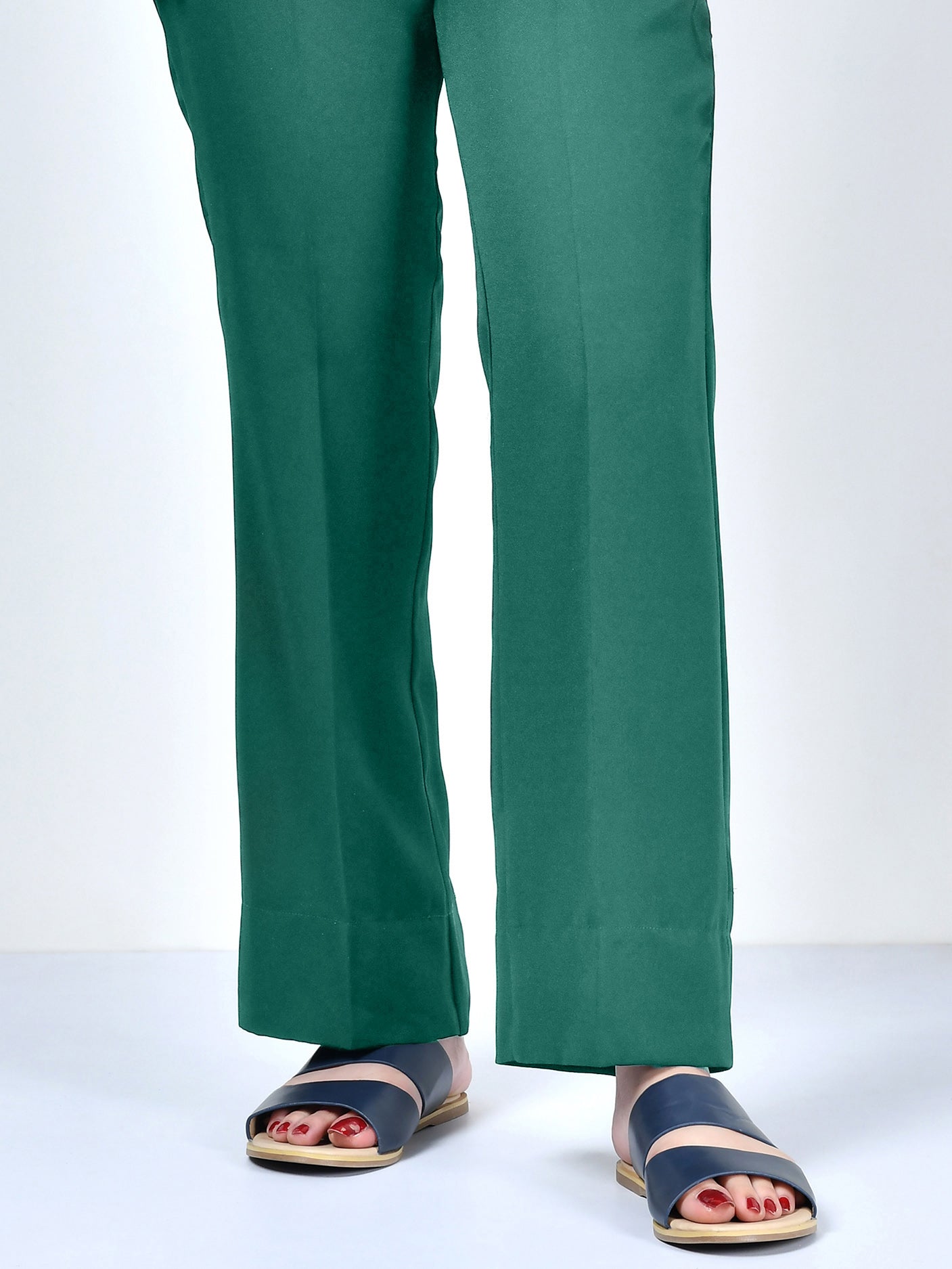 Winter Cotton Pants - Sea Green