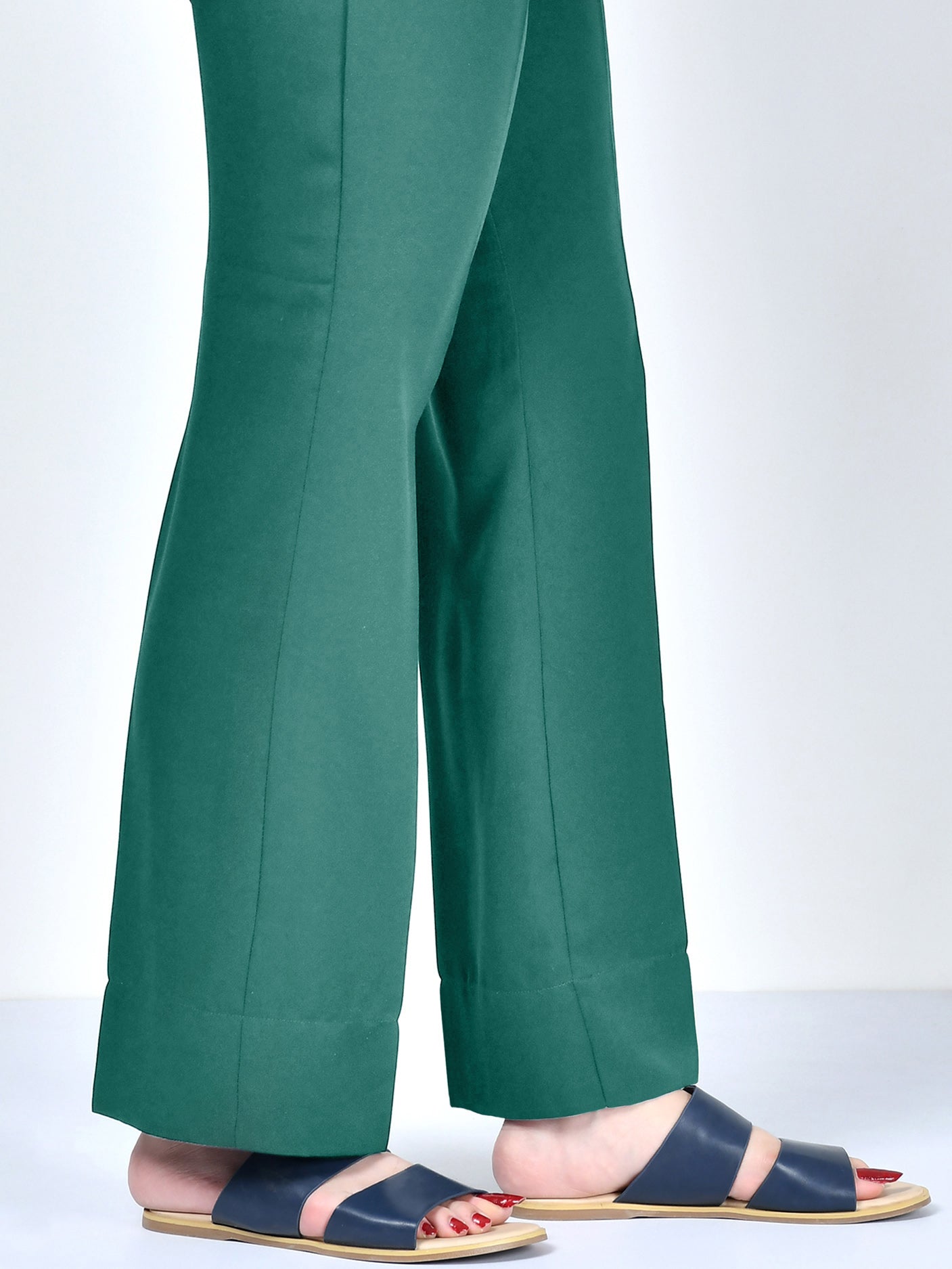 Winter Cotton Pants - Sea Green