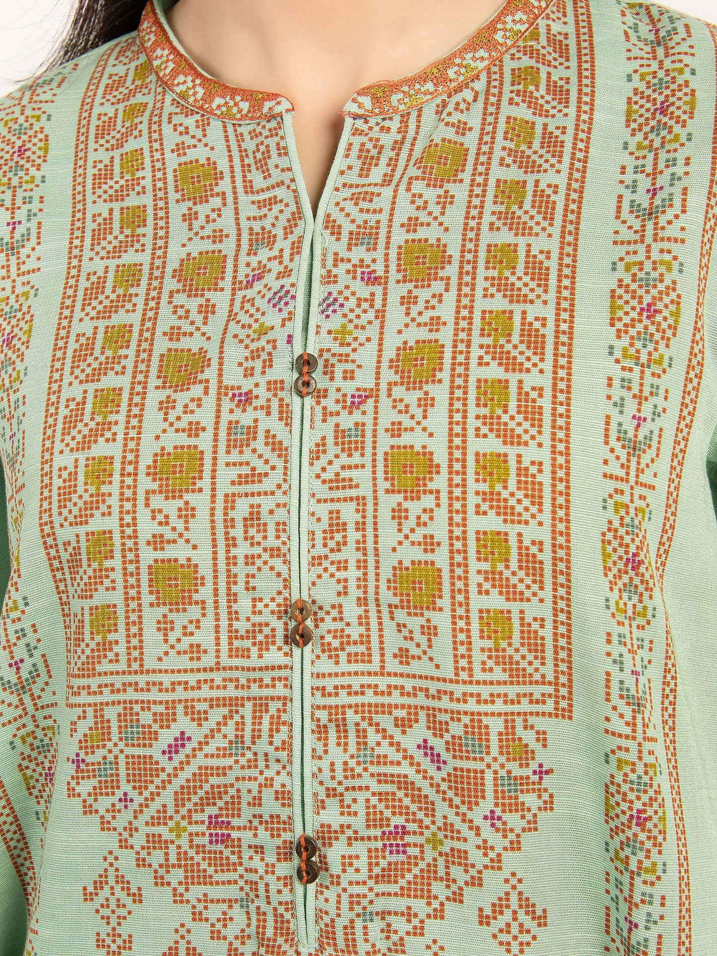 Embroidered Khaddar Suit