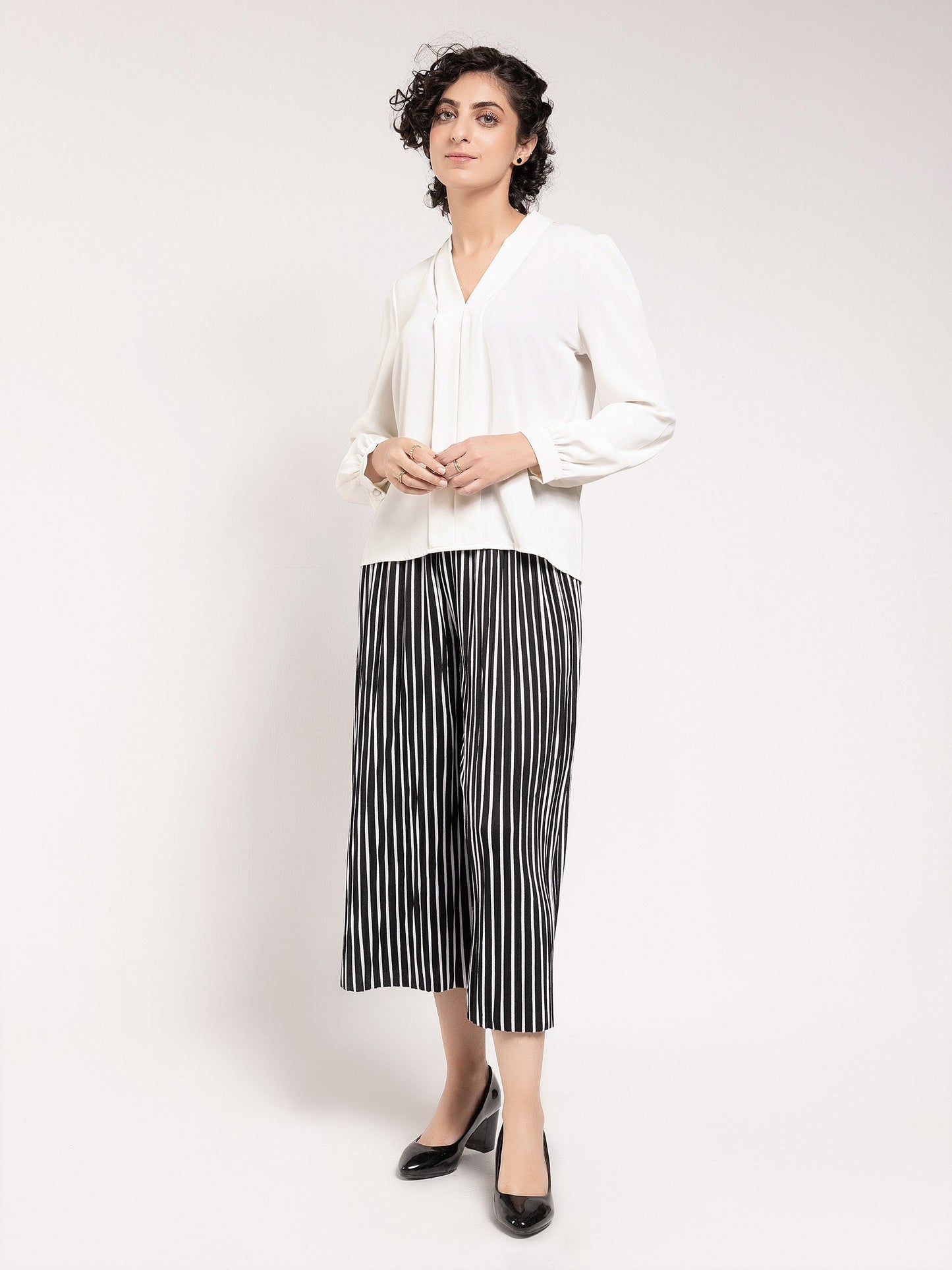 Plain Pleated Top