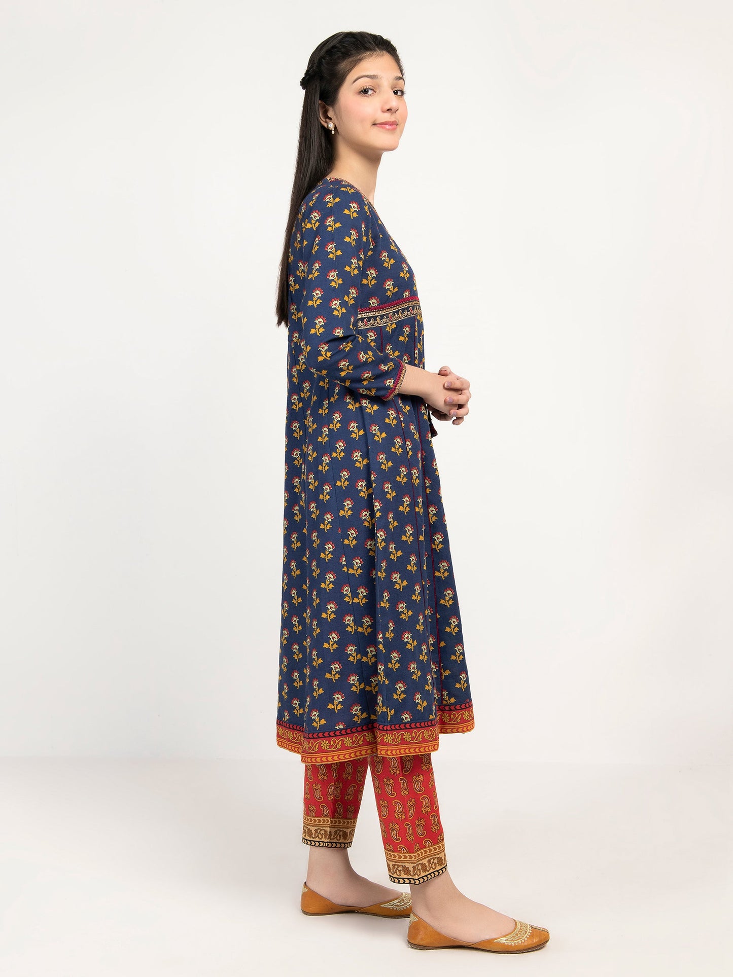 Embroidered Khaddar Suit
