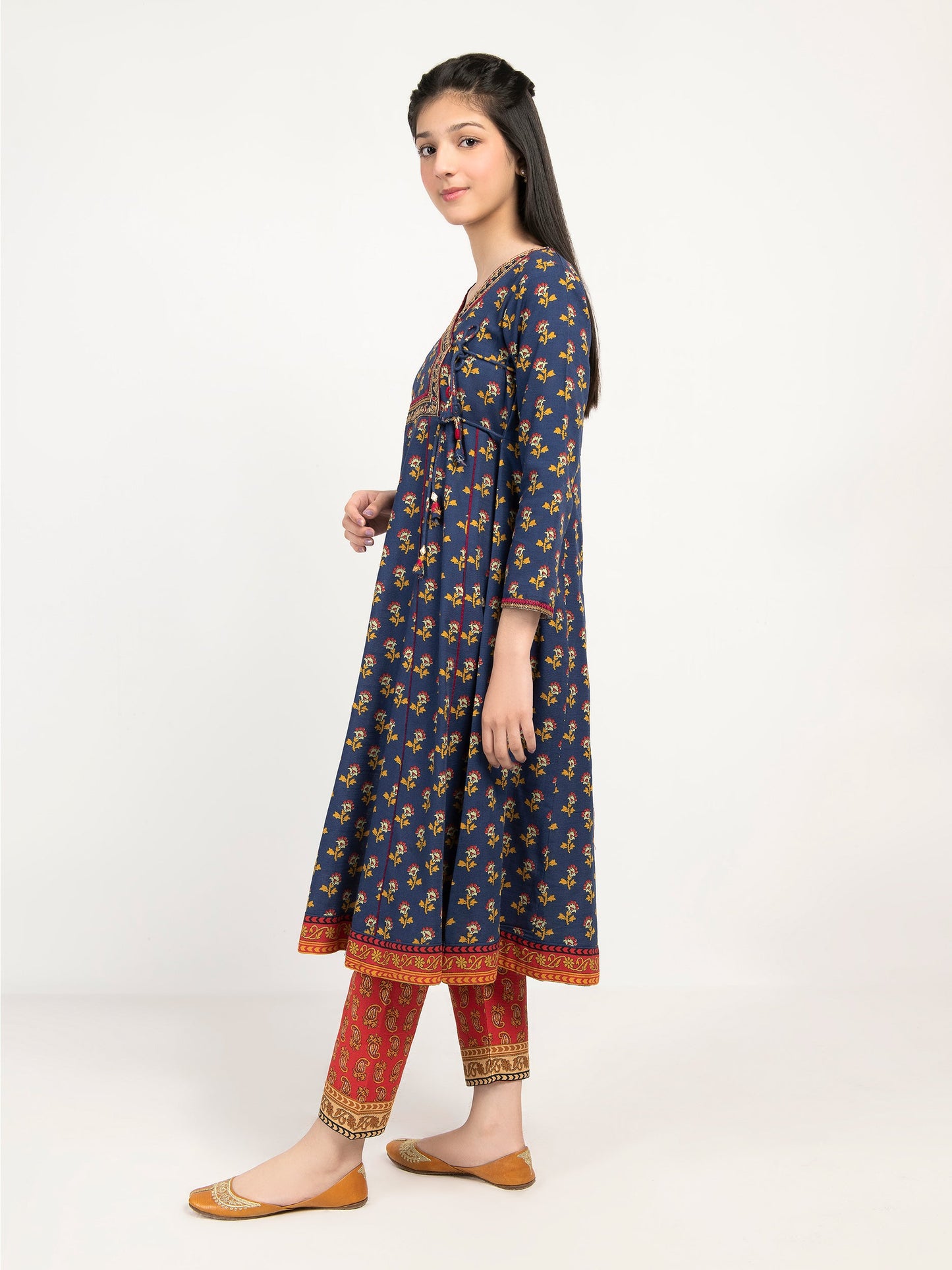 Embroidered Khaddar Suit